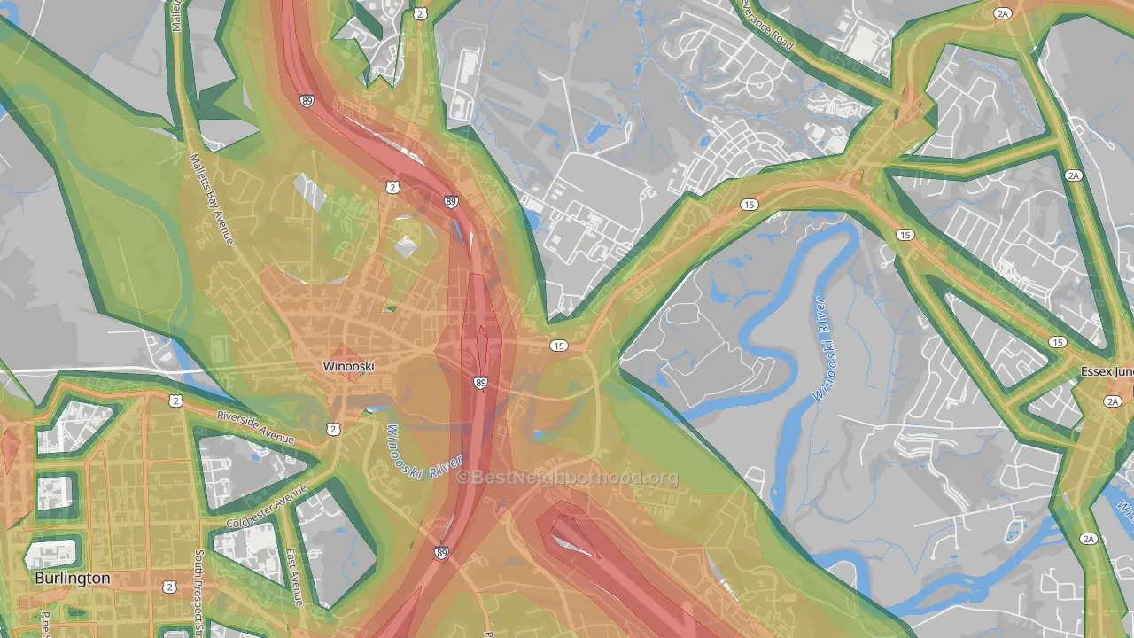05439, VT Map of Noise Levels in 05439