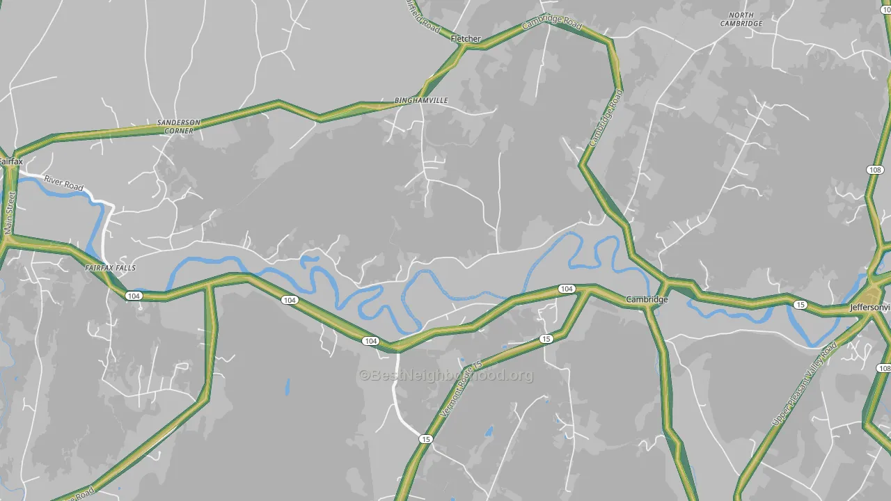 05444, VT Map of Noise Levels in 05444