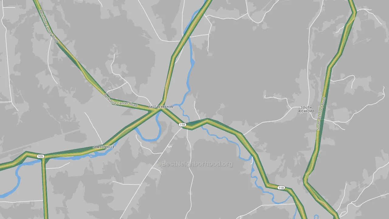 05447, VT Map of Noise Levels in 05447