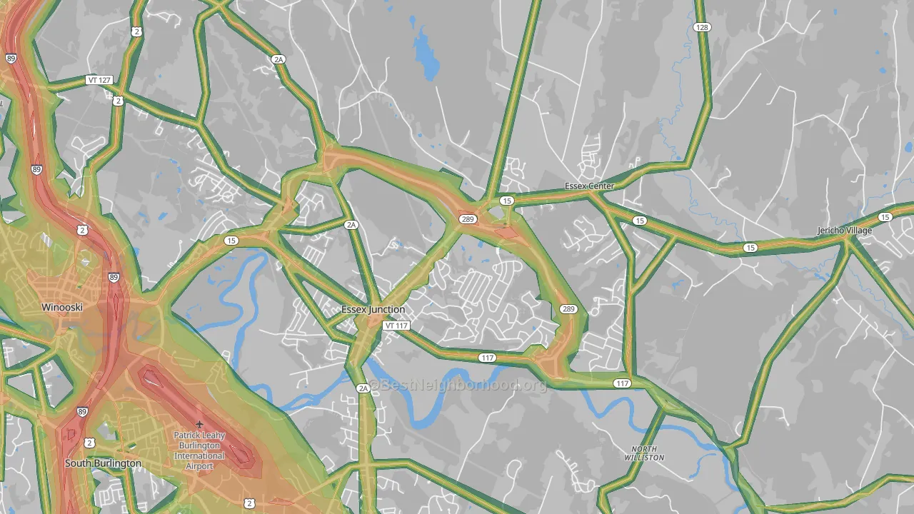 05452, VT Map of Noise Levels in 05452