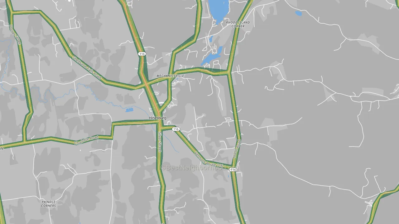 05461, VT Map of Noise Levels in 05461
