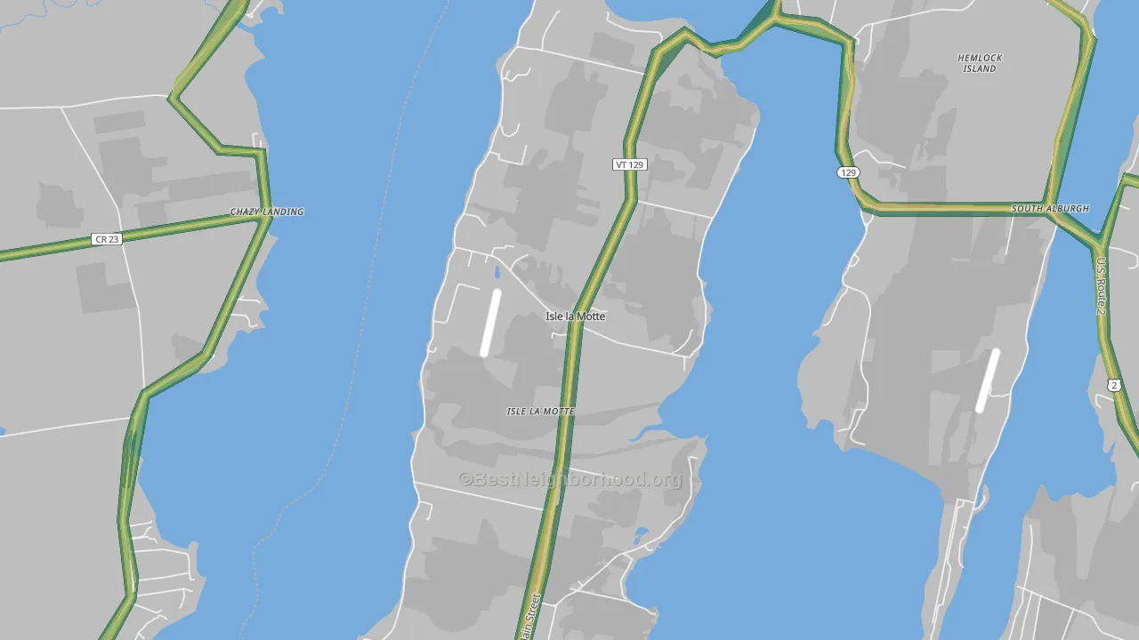 05463, VT Map of Noise Levels in 05463