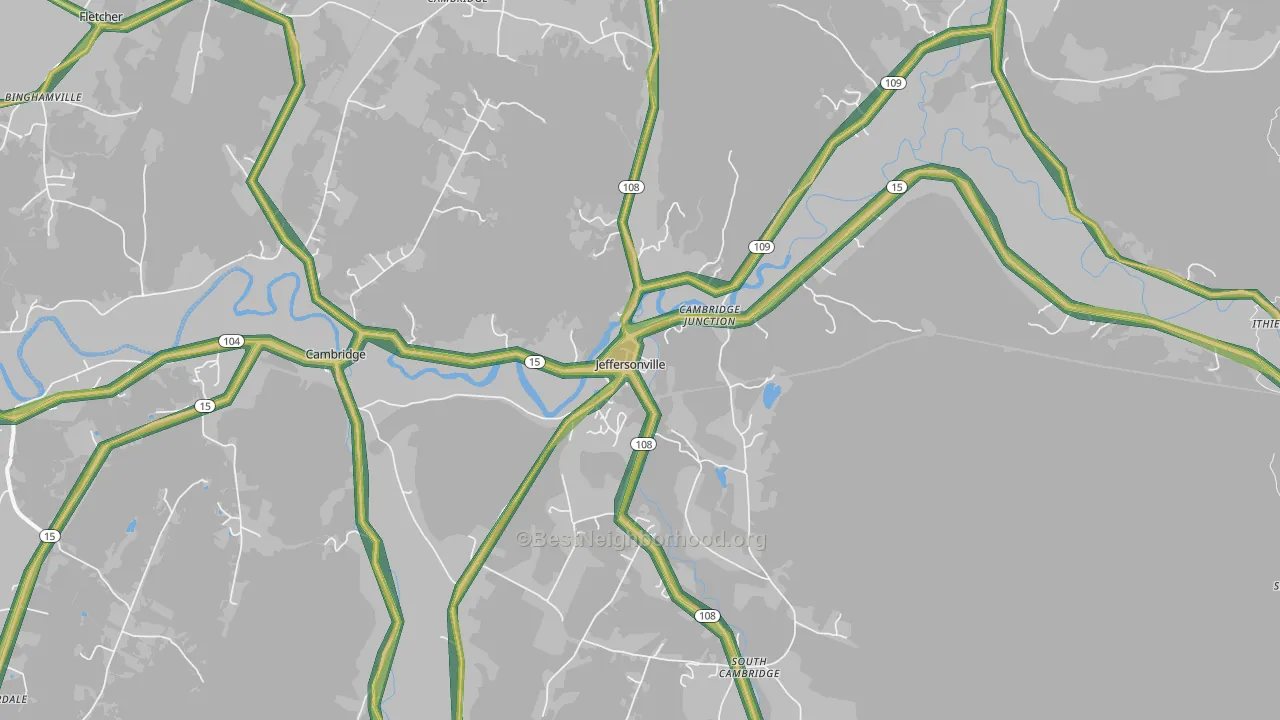 05464, VT Map of Noise Levels in 05464