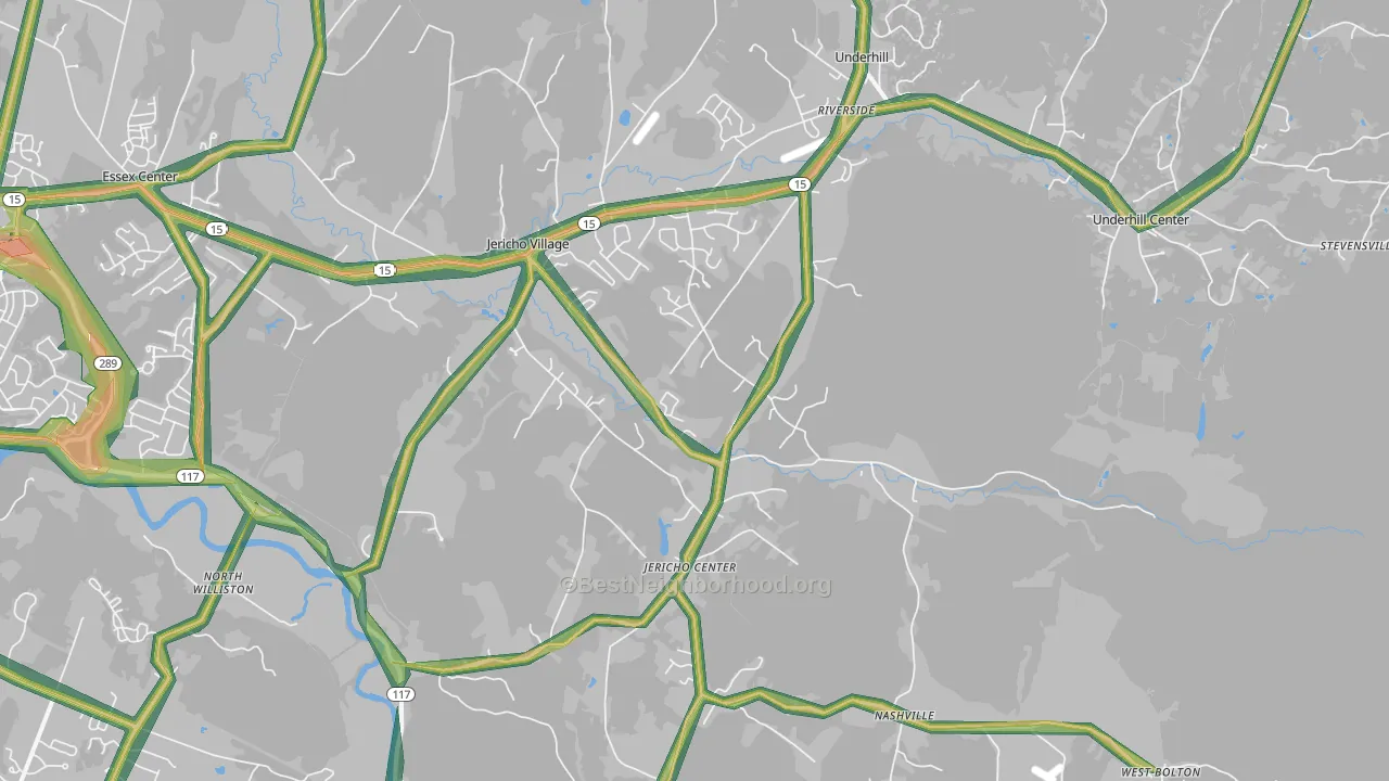 05465, VT Map of Noise Levels in 05465