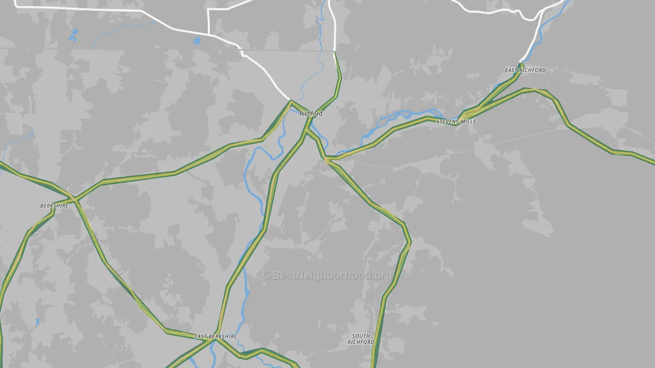 05476, VT Map of Noise Levels in 05476