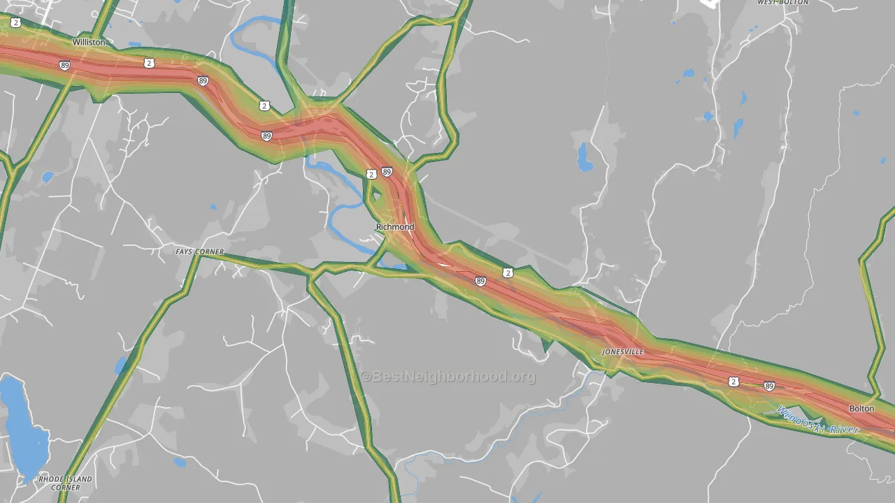 05477, VT Map of Noise Levels in 05477