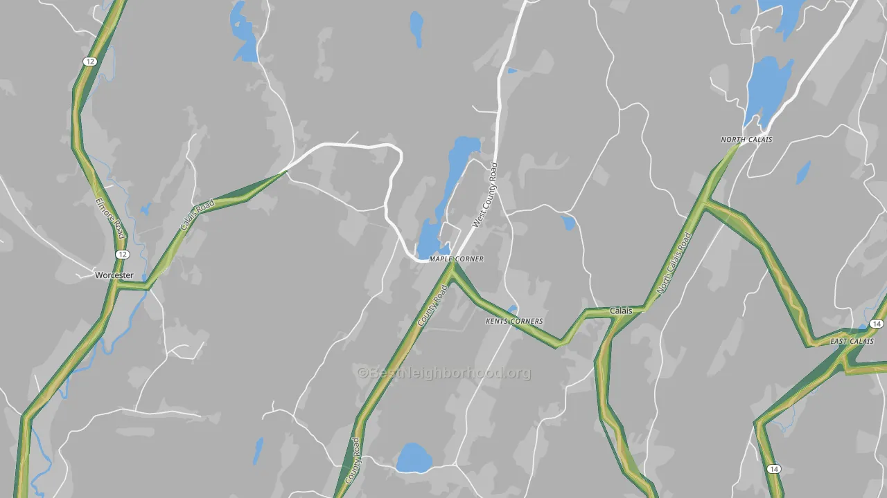 05648, VT Map of Noise Levels in 05648