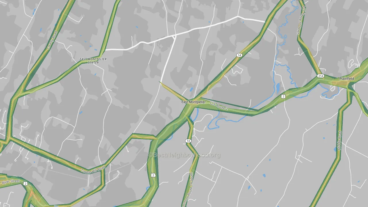 05651, VT Map of Noise Levels in 05651