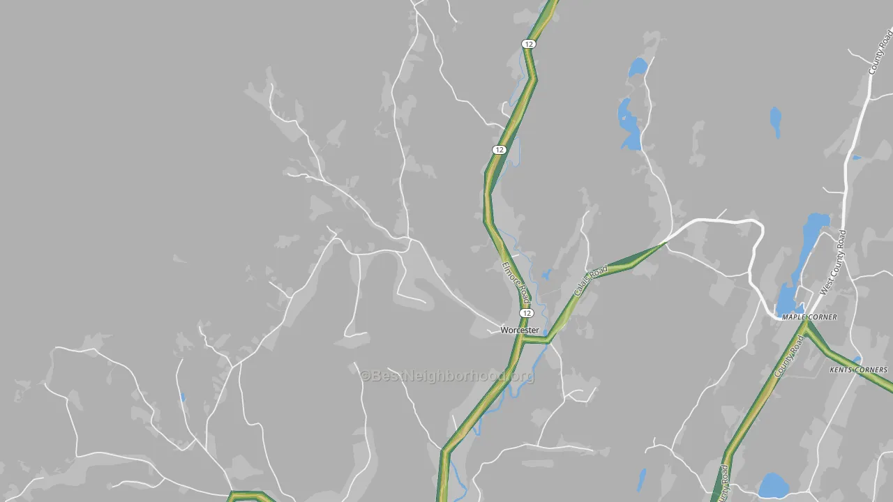 05682, VT Map of Noise Levels in 05682
