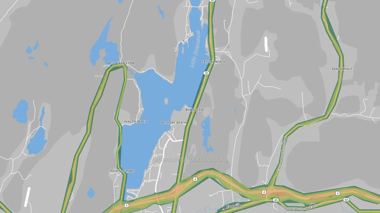 05732, VT Map of Noise Levels in 05732