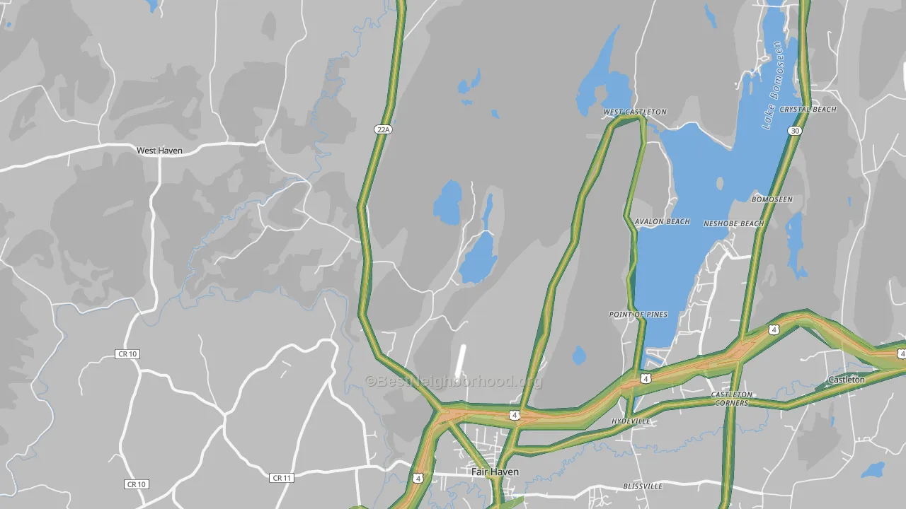 05743, VT Map of Noise Levels in 05743