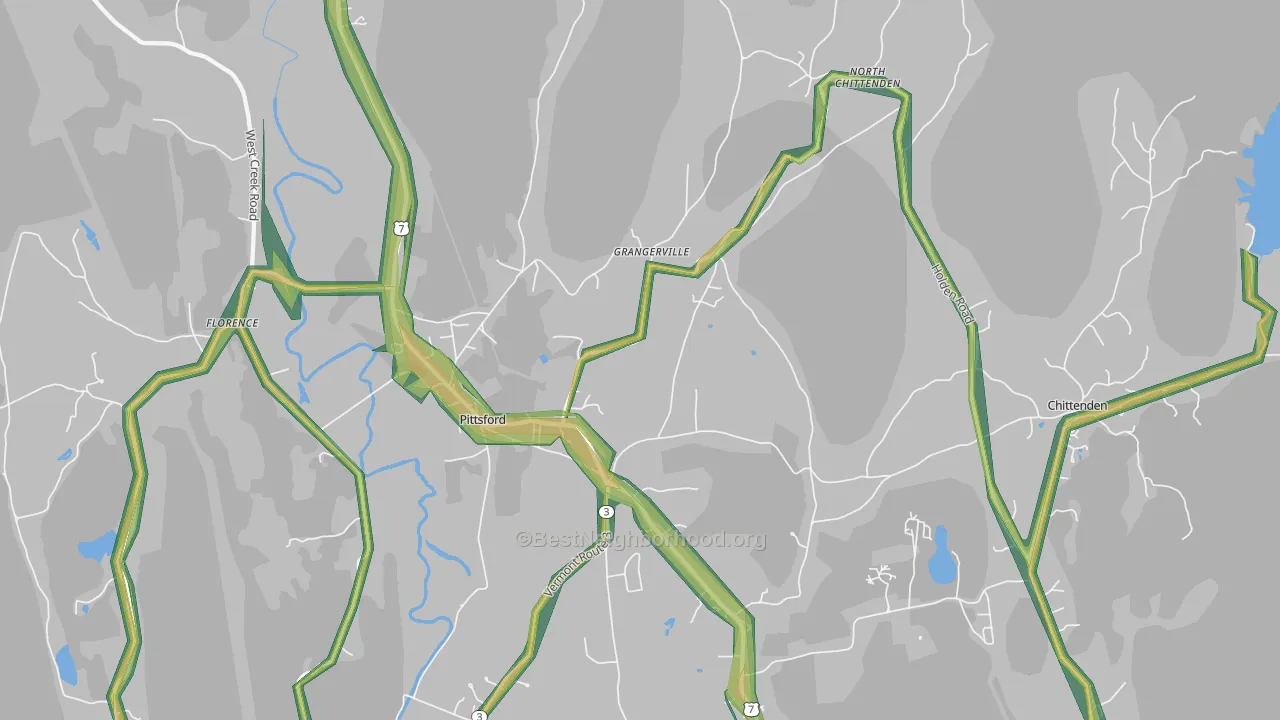 05763, VT Map of Noise Levels in 05763