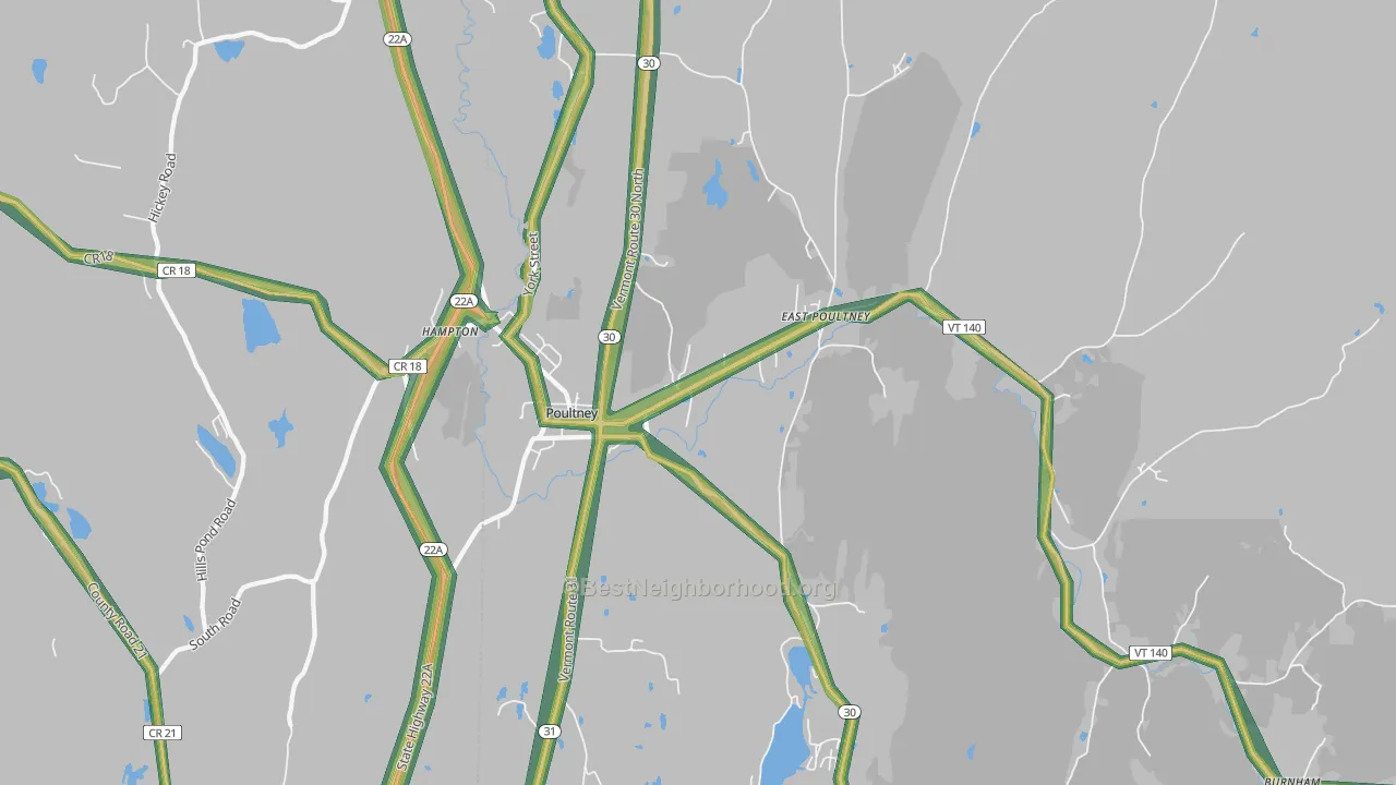 05764, VT Map of Noise Levels in 05764