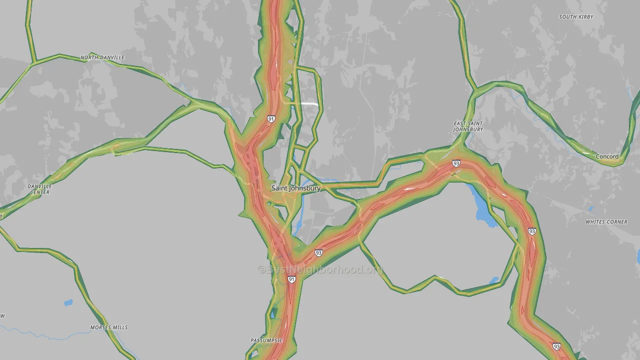 05819, VT Map of Noise Levels in 05819