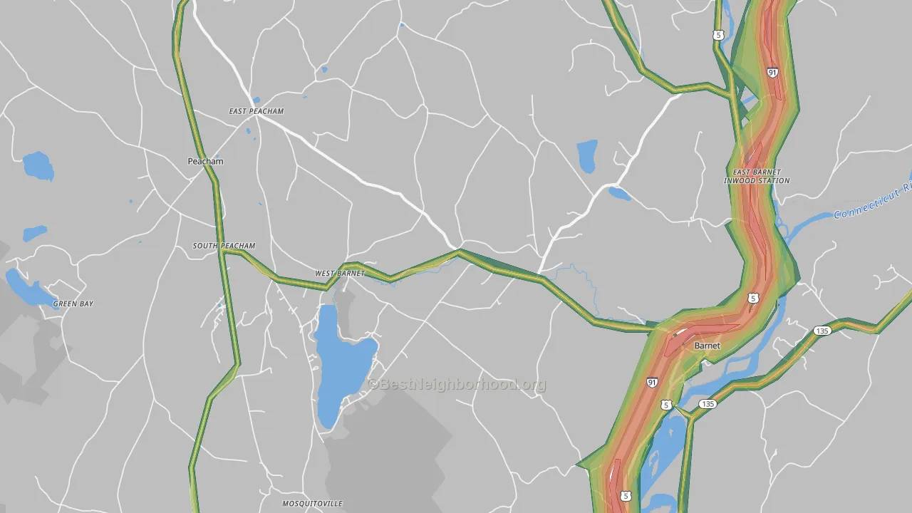 05821, VT Map of Noise Levels in 05821