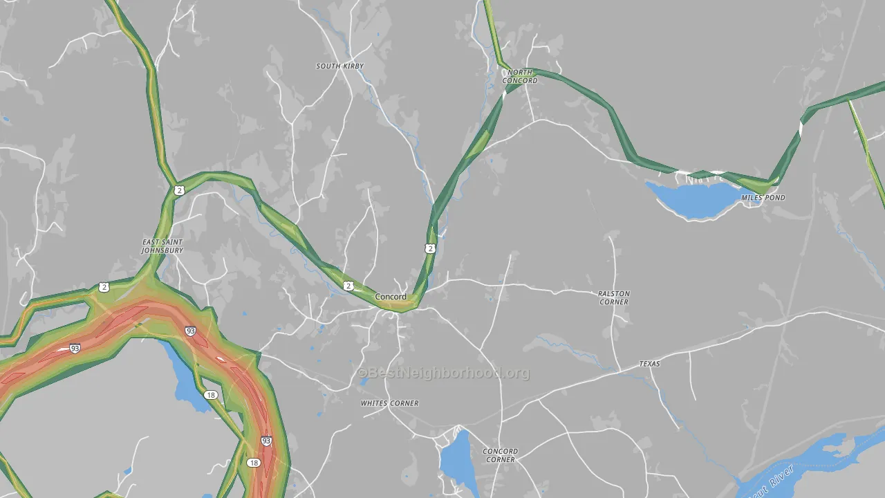 05824, VT Map of Noise Levels in 05824