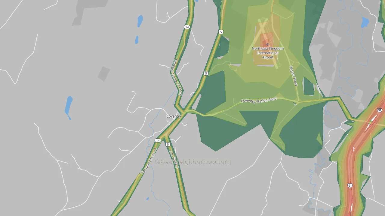 05825, VT Map of Noise Levels in 05825