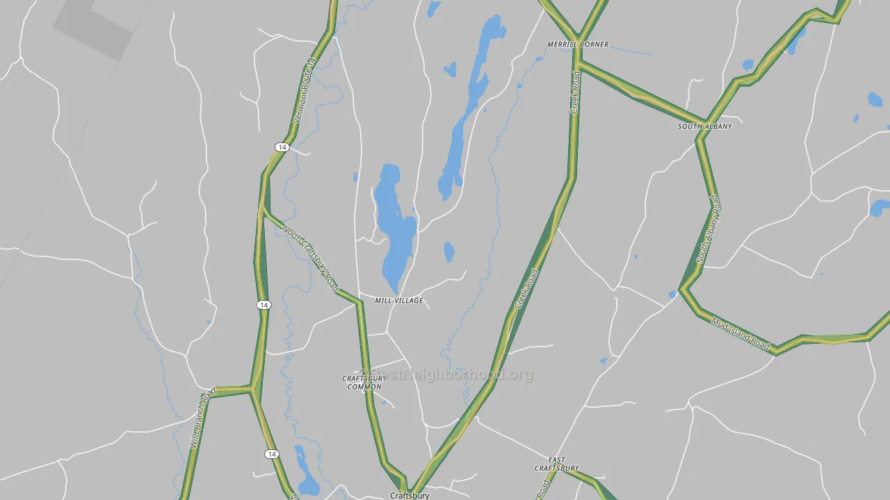 05827, VT Map of Noise Levels in 05827