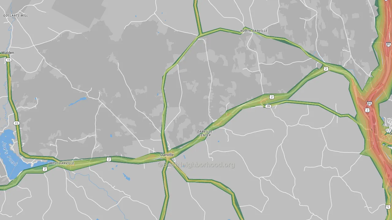 05828, VT Map of Noise Levels in 05828