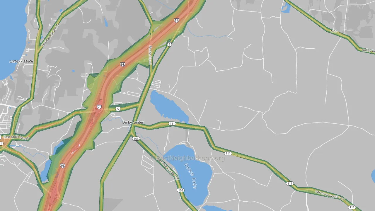 05829, VT Map of Noise Levels in 05829