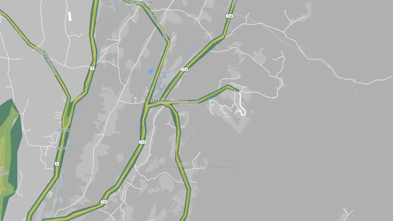 05832, VT Map of Noise Levels in 05832