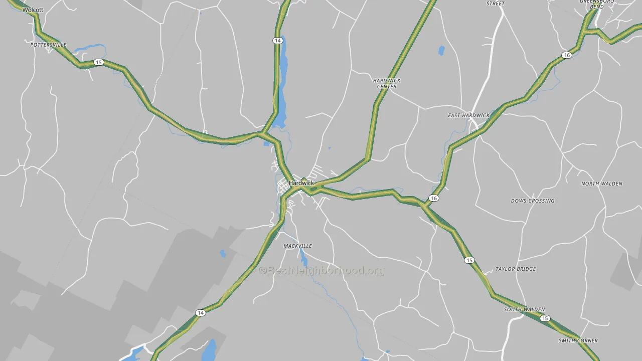 05843, VT Map of Noise Levels in 05843