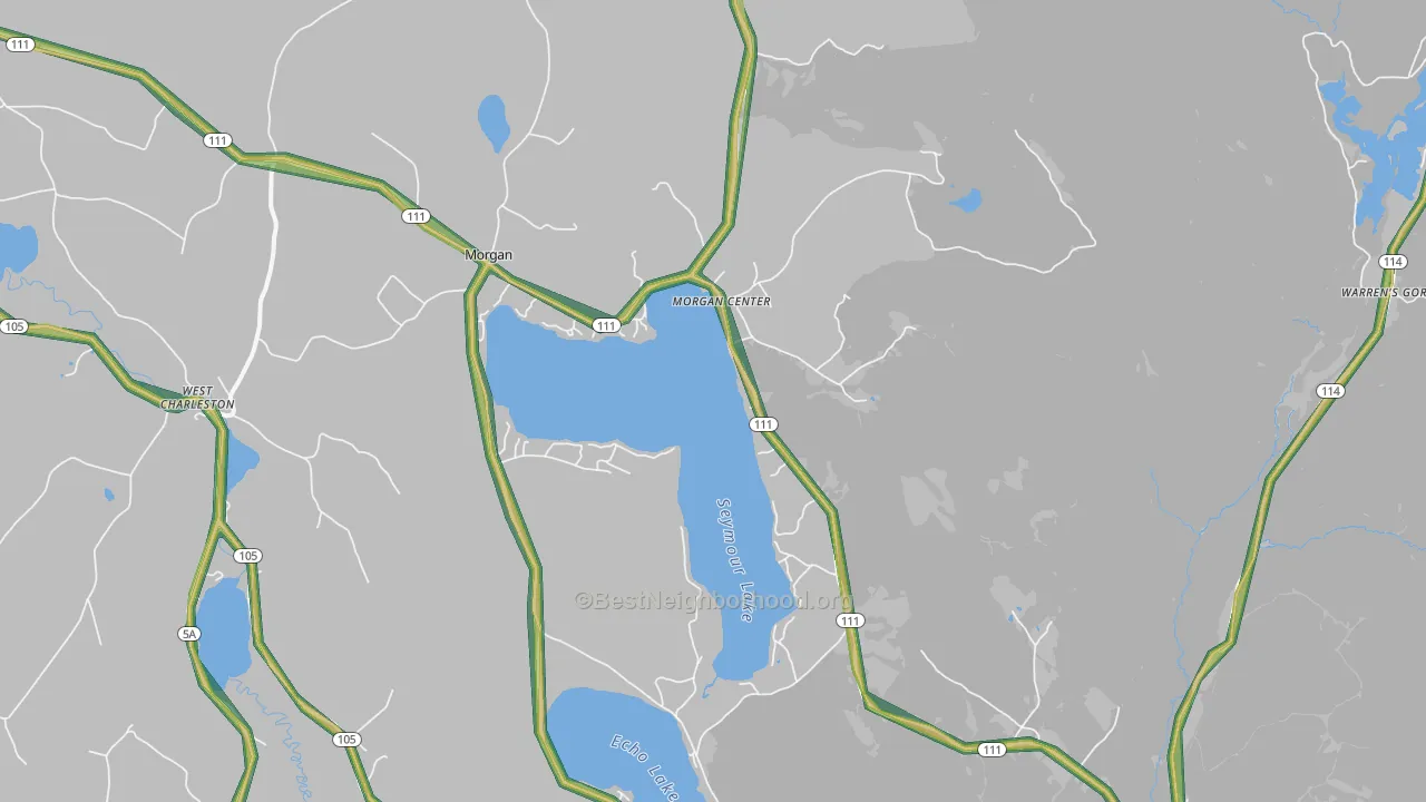 05853, VT Map of Noise Levels in 05853