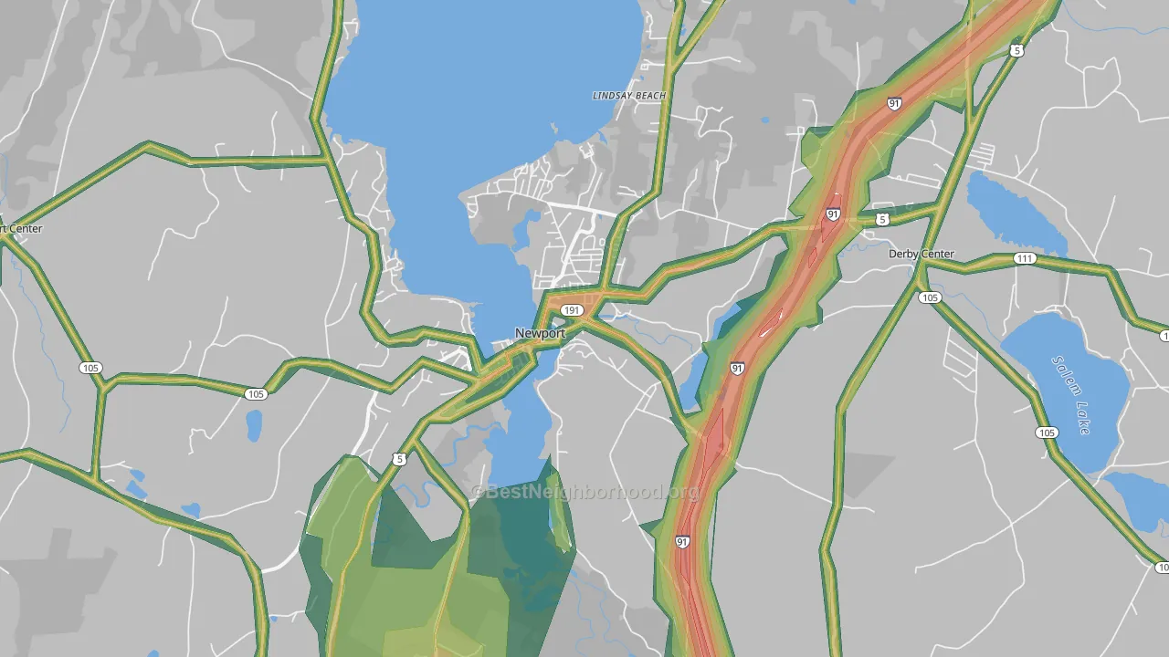 05855, VT Map of Noise Levels in 05855