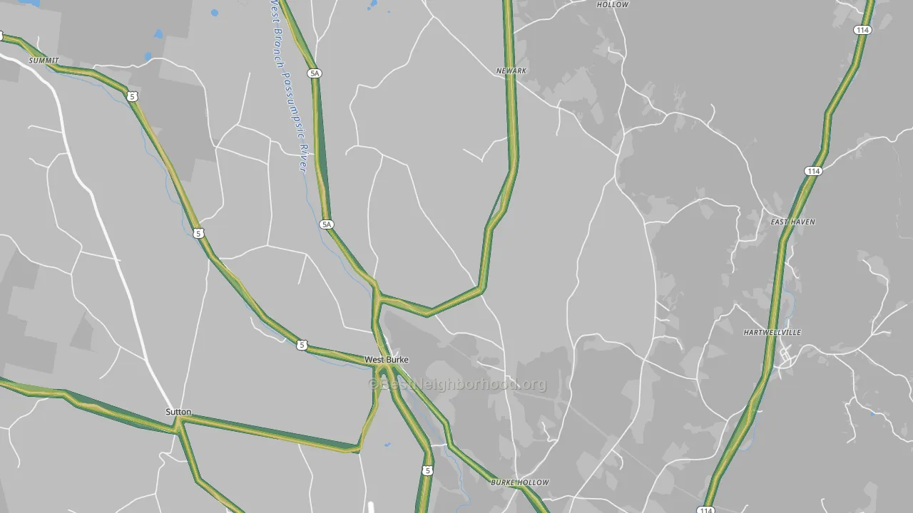 05871, VT Map of Noise Levels in 05871
