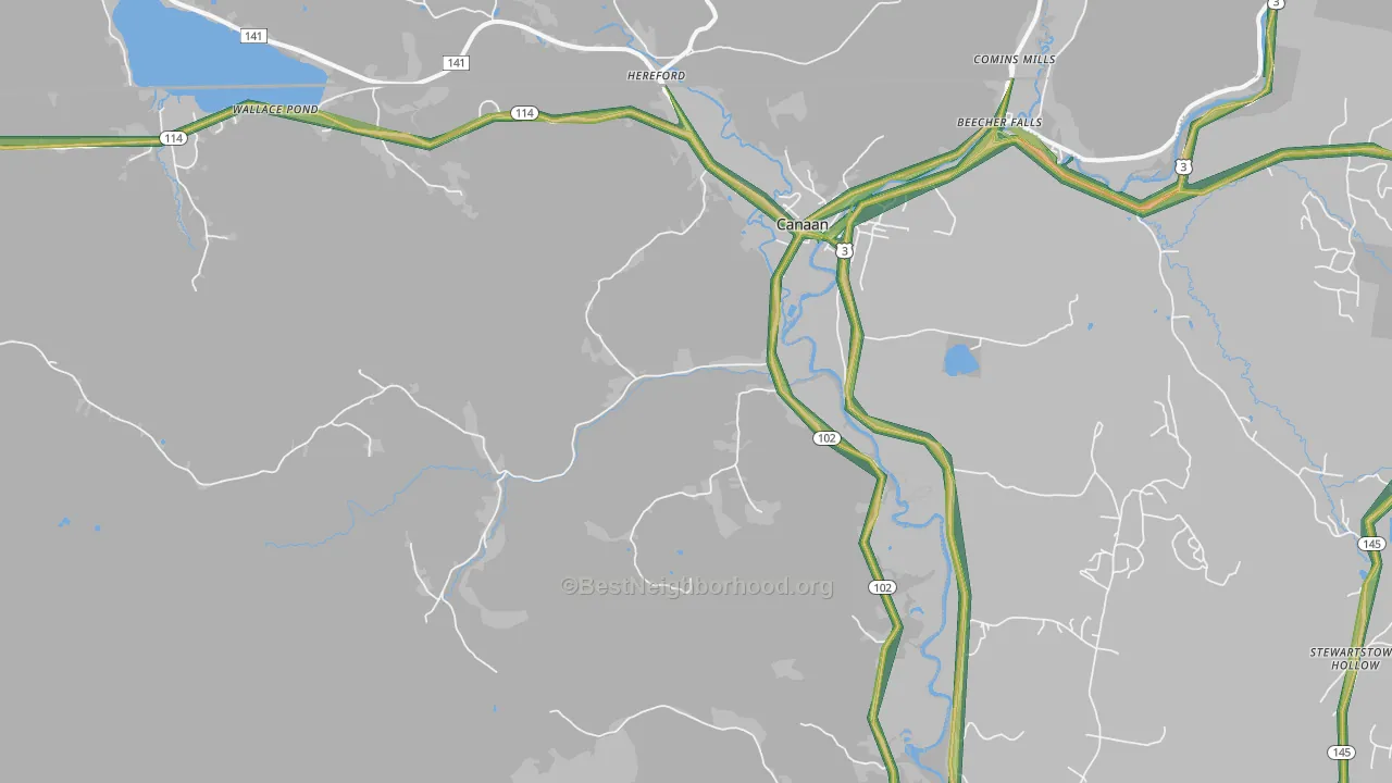 05903, VT Map of Noise Levels in 05903