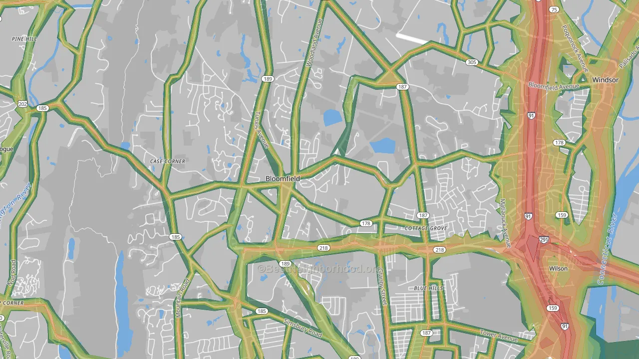 06002, CT Map of Noise Levels in 06002