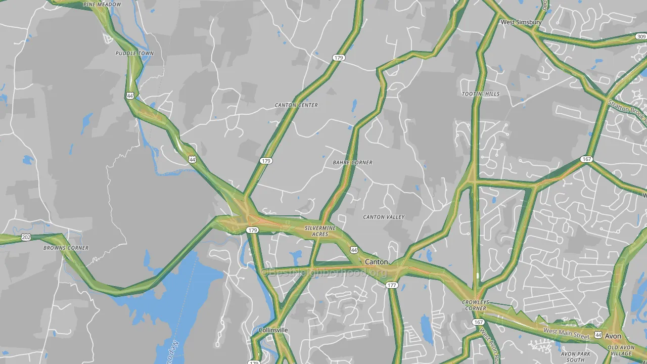 06019, CT Map of Noise Levels in 06019