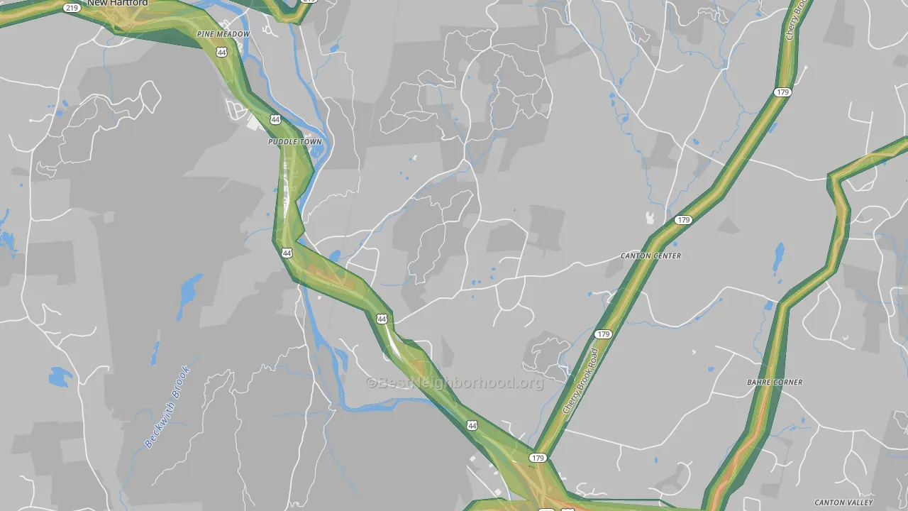 06022, CT Map of Noise Levels in 06022