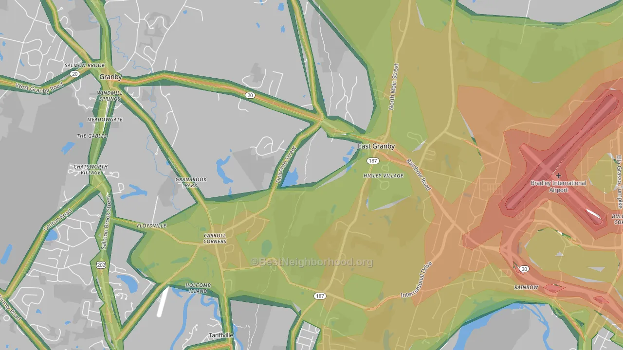 06026, CT Map of Noise Levels in 06026