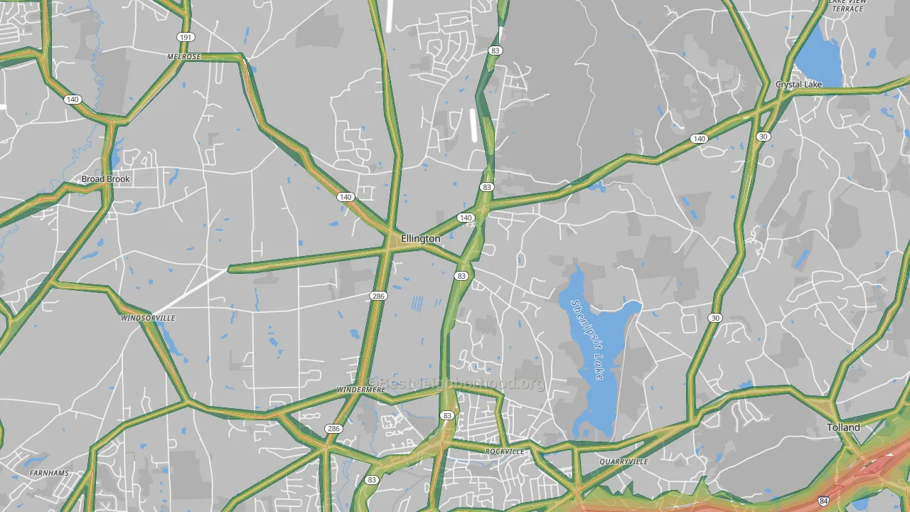 06029, CT Map of Noise Levels in 06029