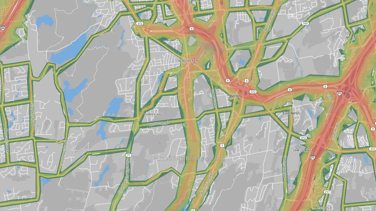 06037, CT Map of Noise Levels in 06037