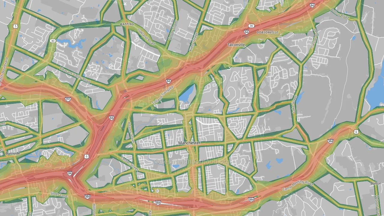 06042, CT Map of Noise Levels in 06042