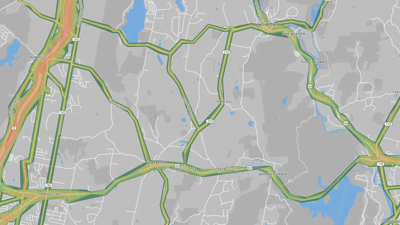 06057, CT Map of Noise Levels in 06057