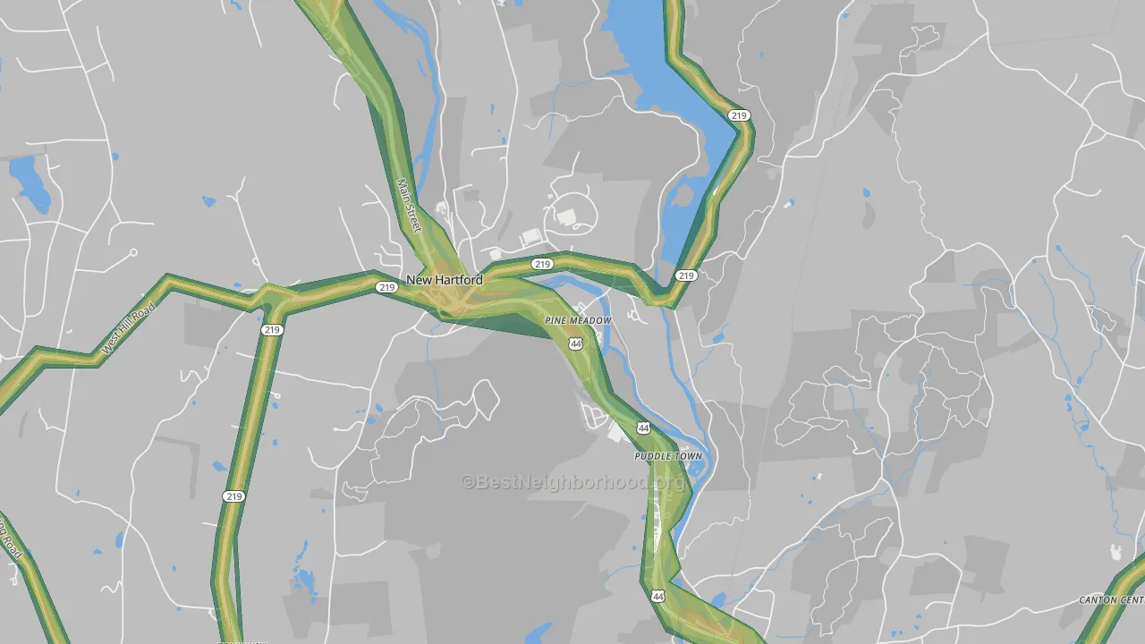 06061, CT Map of Noise Levels in 06061