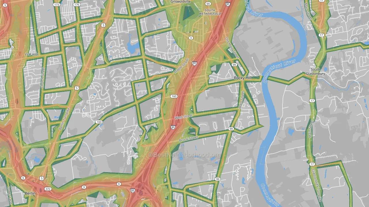 06067, CT Map of Noise Levels in 06067