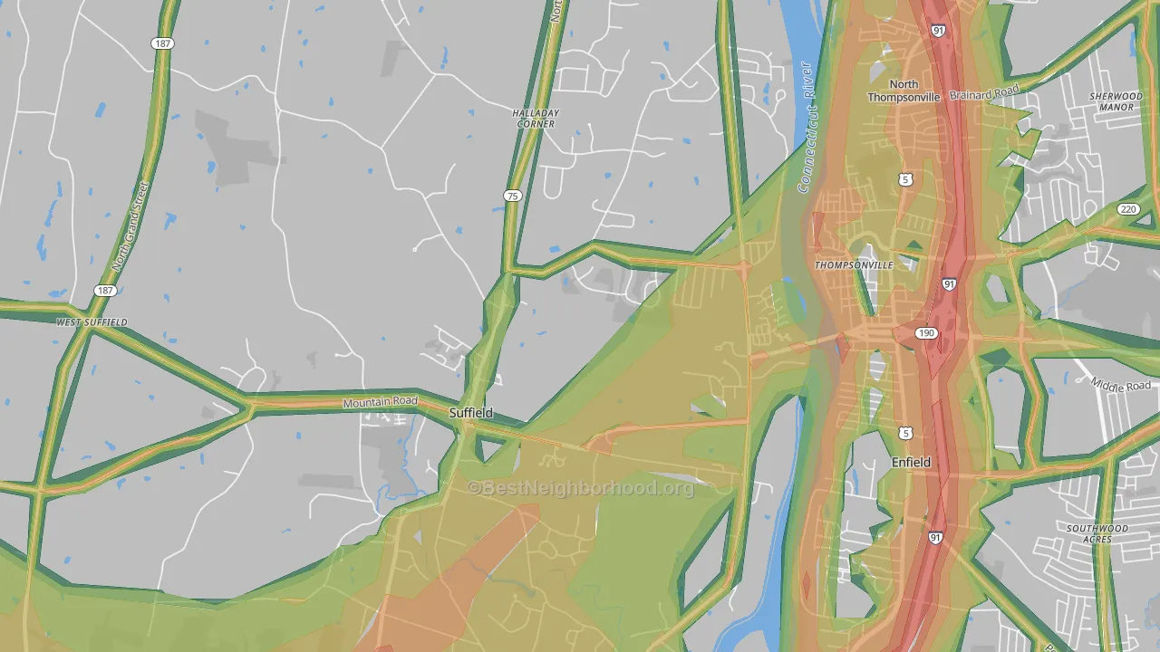 06078, CT Map of Noise Levels in 06078