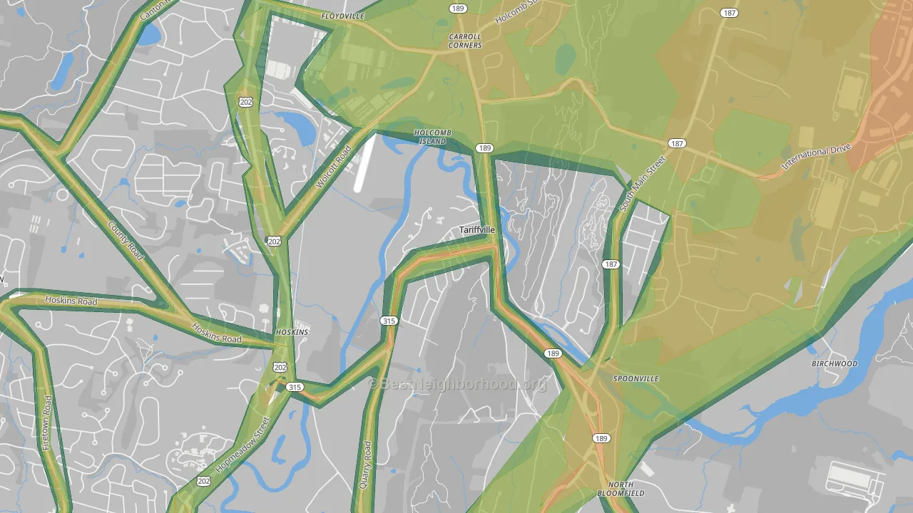 06081, CT Map of Noise Levels in 06081