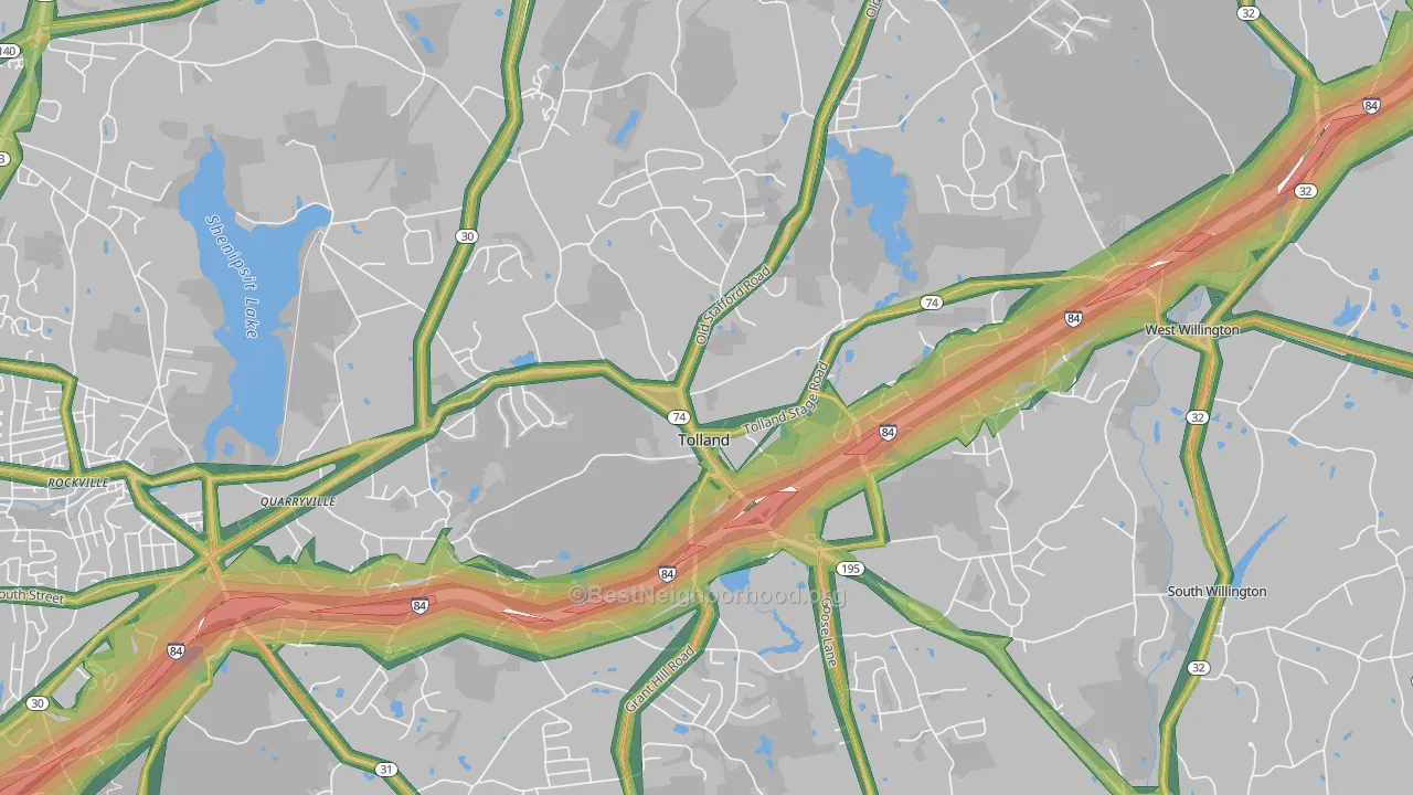 06084, CT Map of Noise Levels in 06084