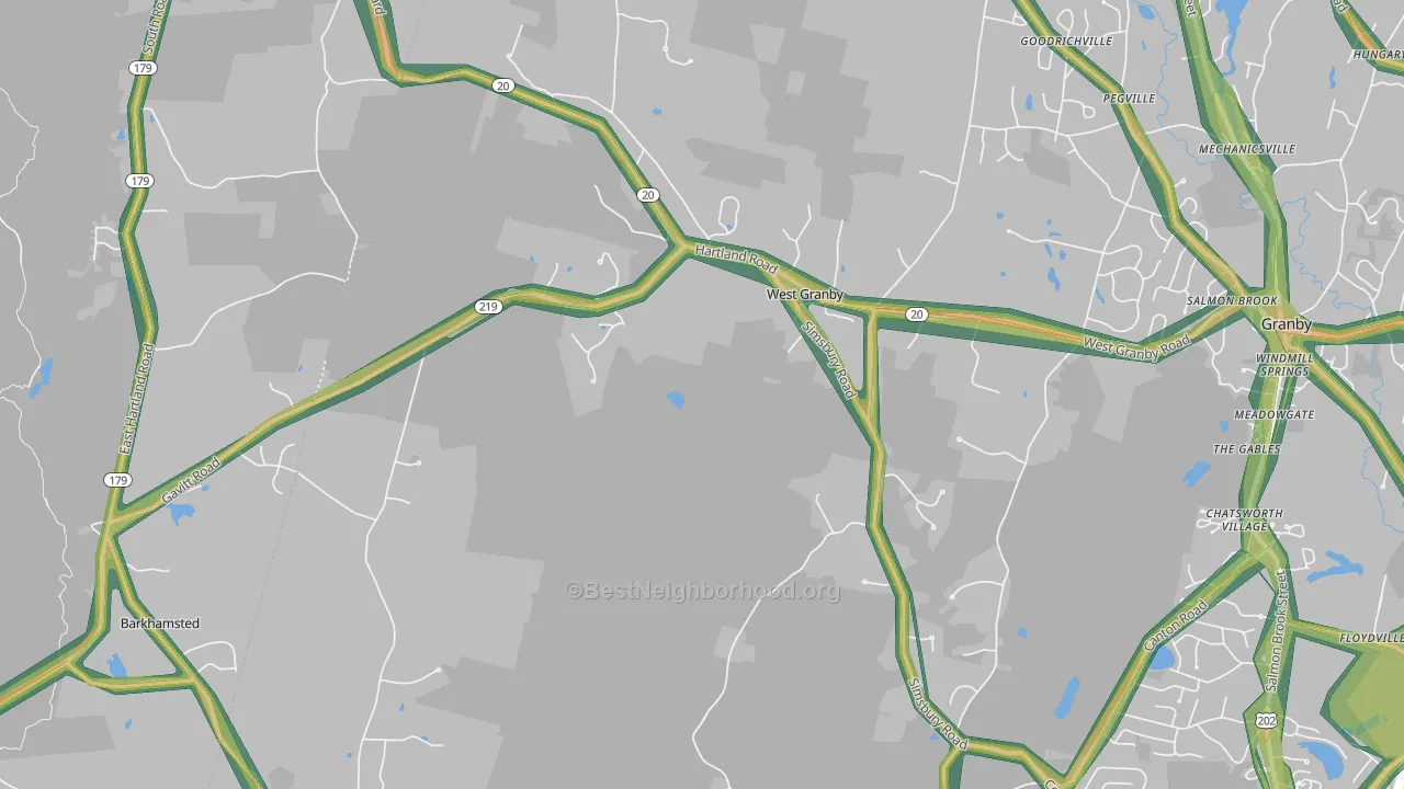 06090, CT Map of Noise Levels in 06090