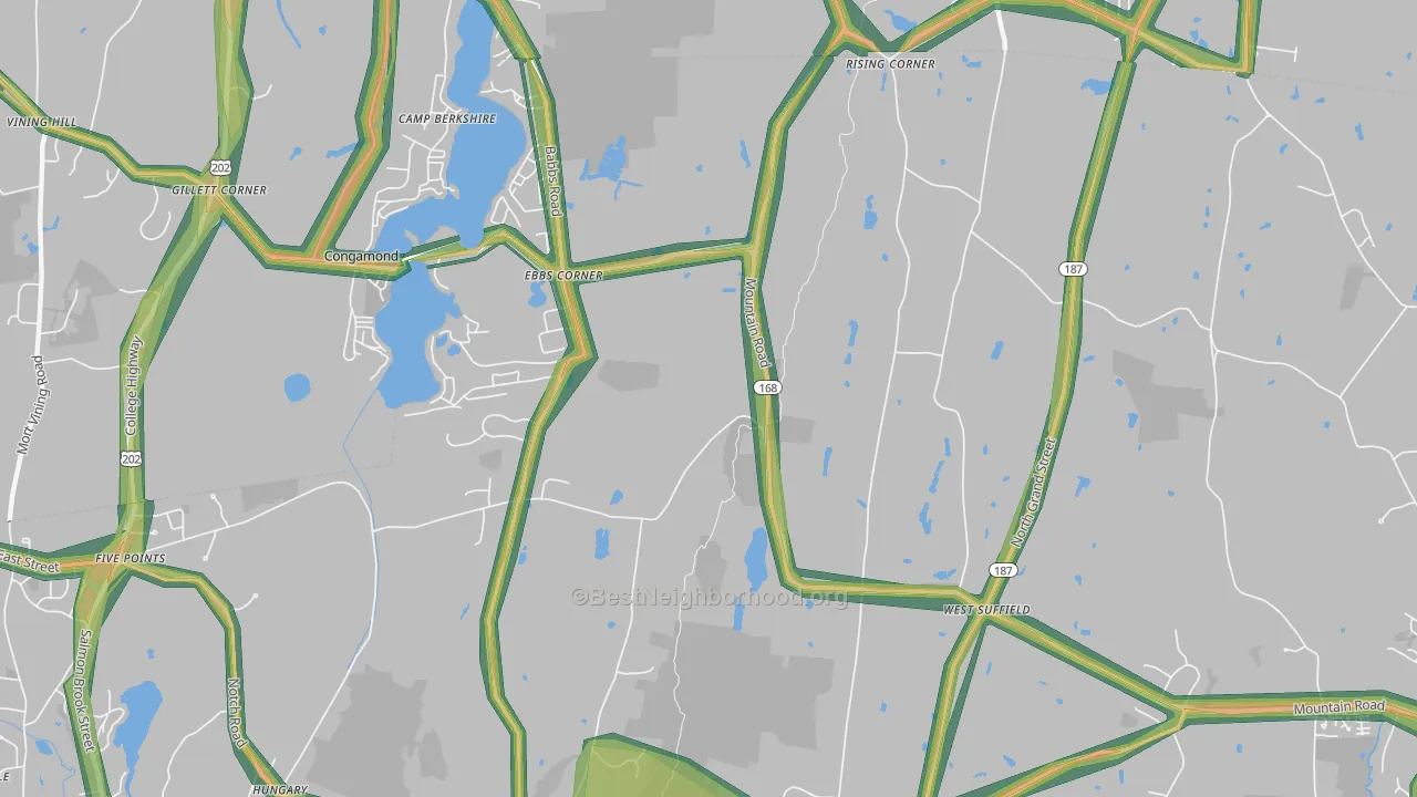 06093, CT Map of Noise Levels in 06093