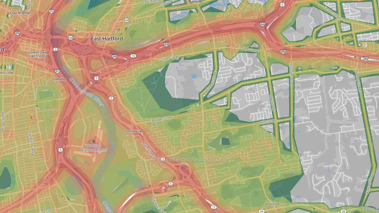 06118, CT Map of Noise Levels in 06118
