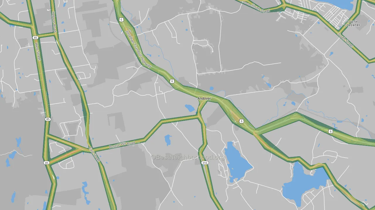 06232, CT Map of Noise Levels in 06232