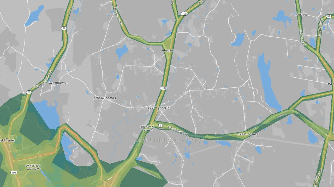 06235, CT Map of Noise Levels in 06235