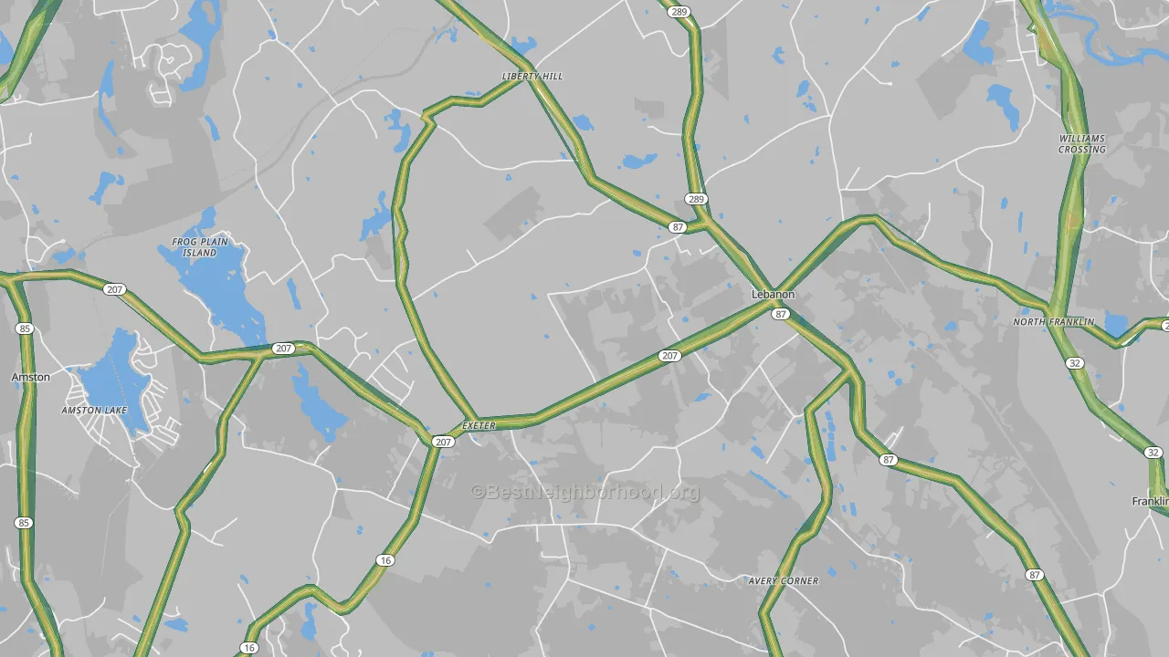 06249, CT Map of Noise Levels in 06249