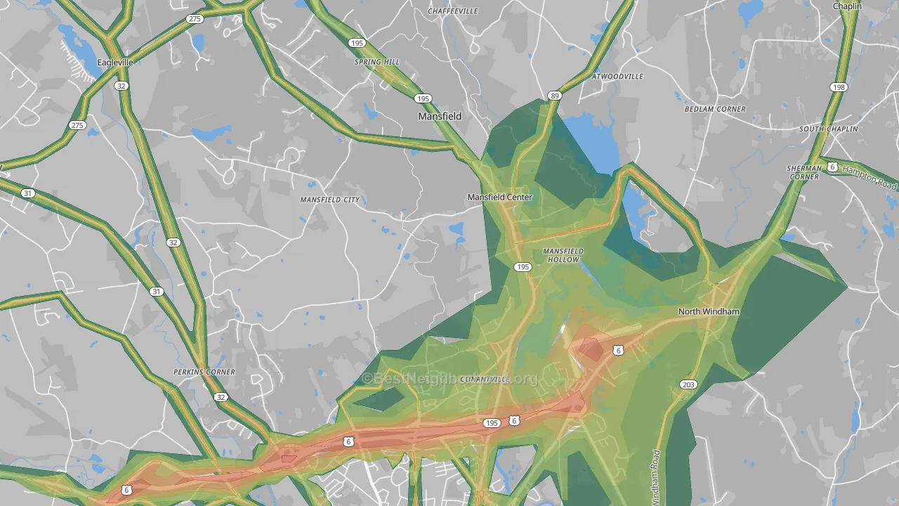 06250, CT Map of Noise Levels in 06250